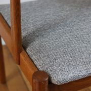 Pair of vintage Scandinavian Poul Volther J72 oak armchairs, 1960s