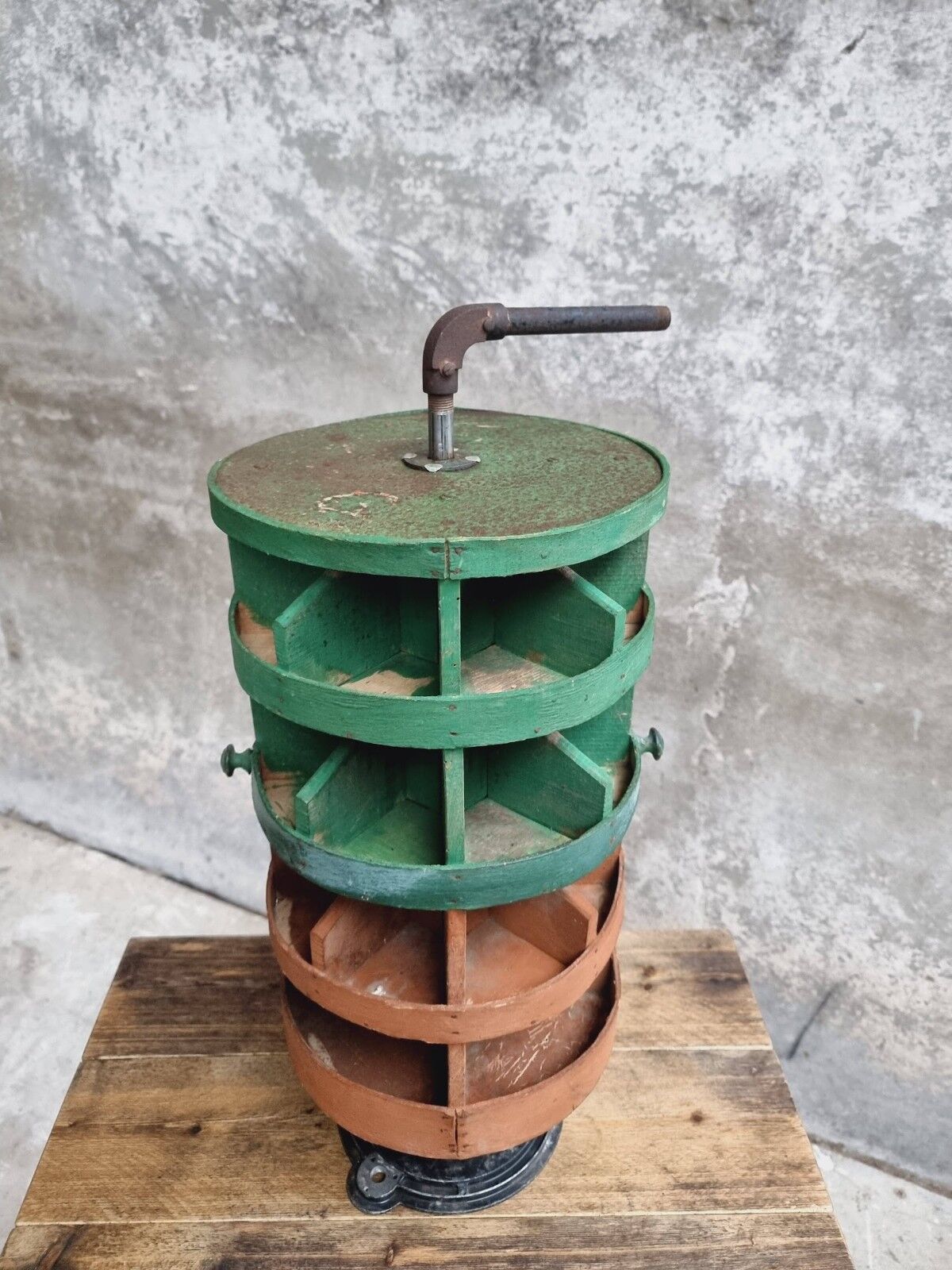 Old carousel rack spice rack étagère 60 cm high