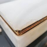 Marble and brass jewellery box
