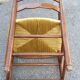 Rustic straw armchair