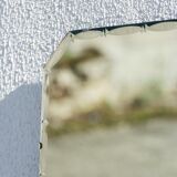Rectangular beveled mirror - "biscuit"