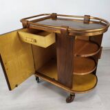Rolling service art deco bar