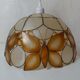 Suspension mother-of-pearl luminaire vintage butterfly decoration