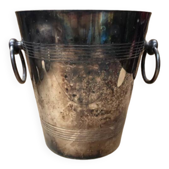 Old Silver Metal Champagne Cooler Bucket France