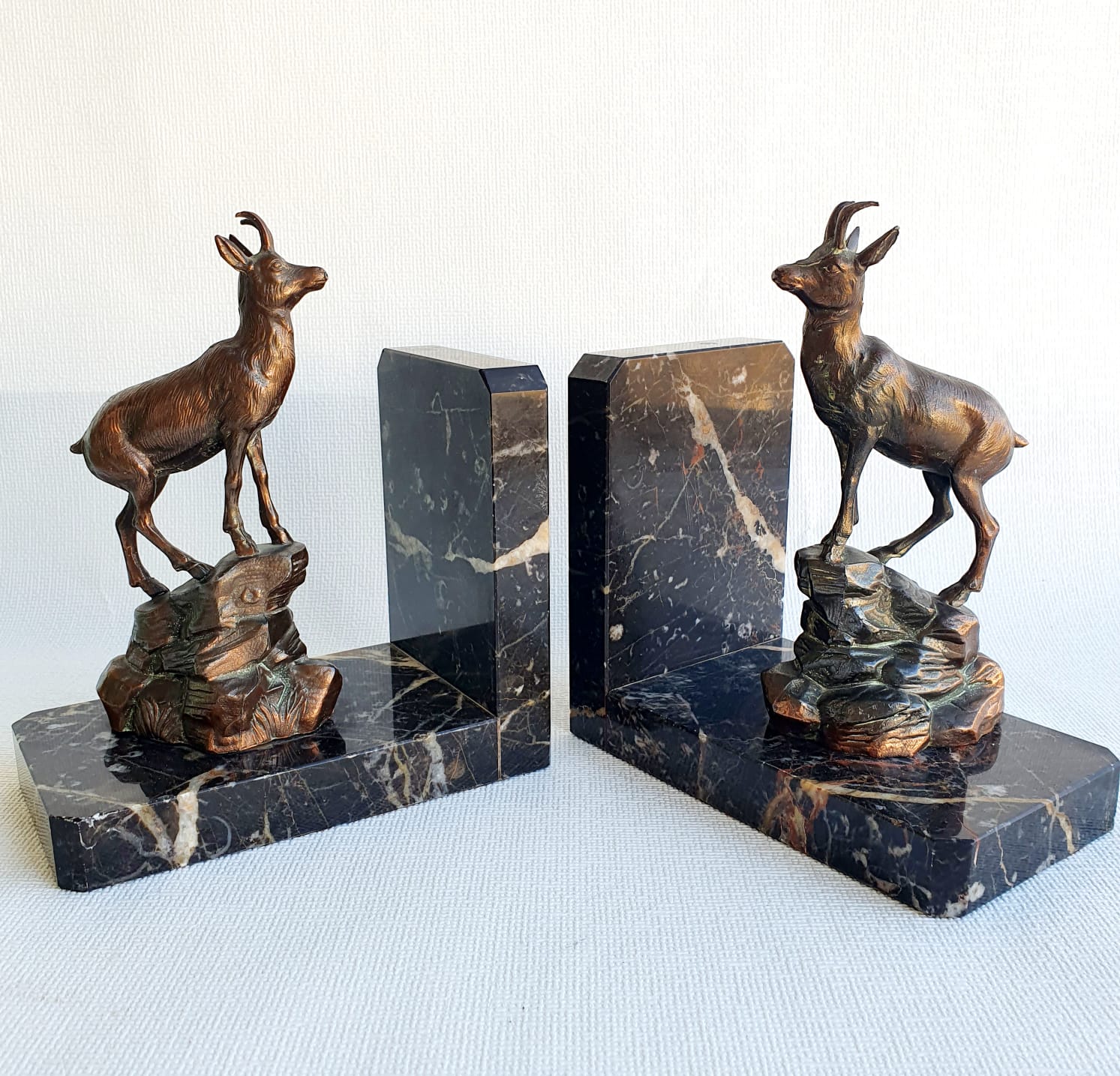 Marble book ends