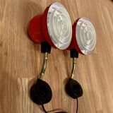 Pair of modular wall lights Scandinavian design 1950.