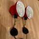 Pair of modular wall lights Scandinavian design 1950.