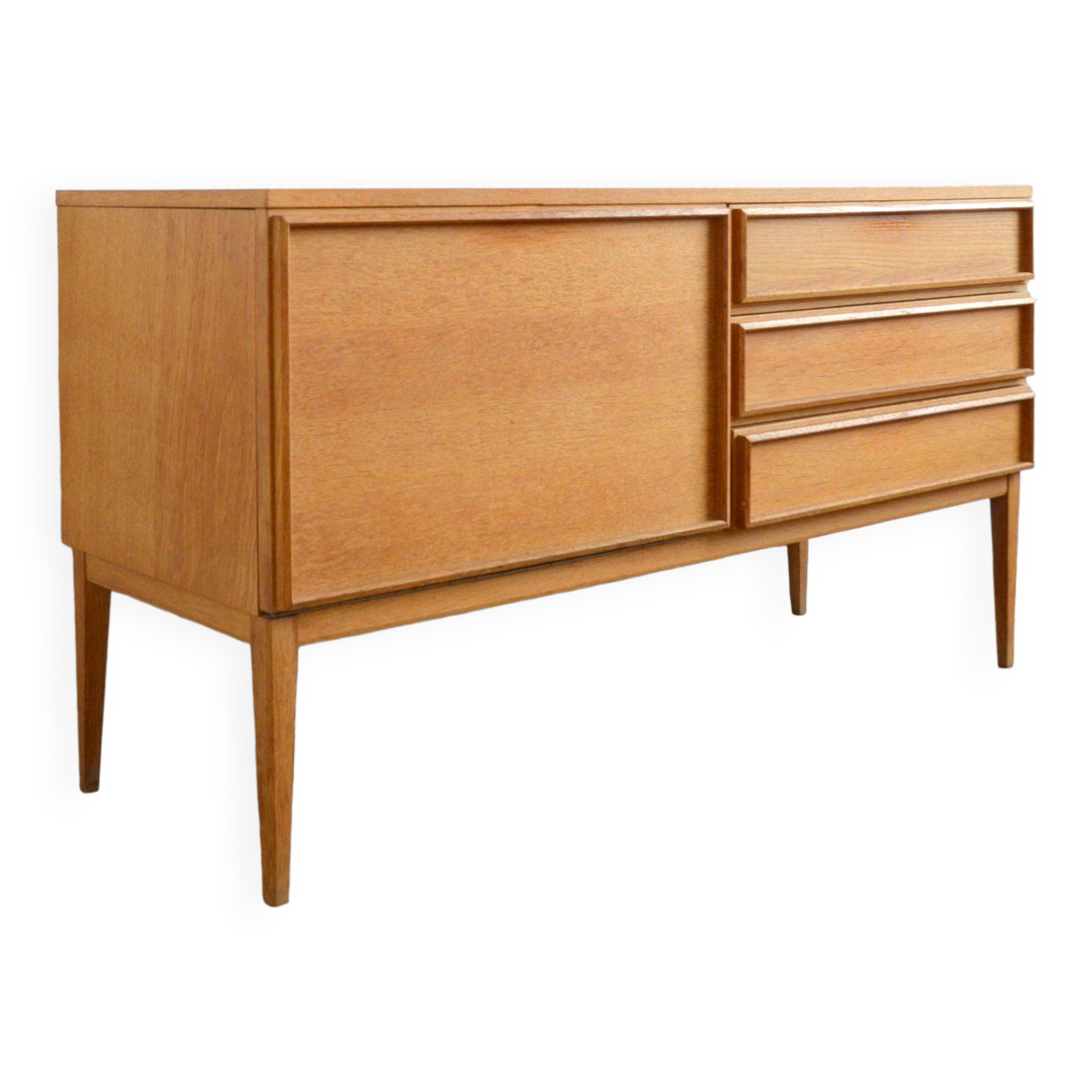 Sideboard in vintage blond oak 1960s
