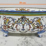 Gien earthenware planter, renaissance style – early twentieth century