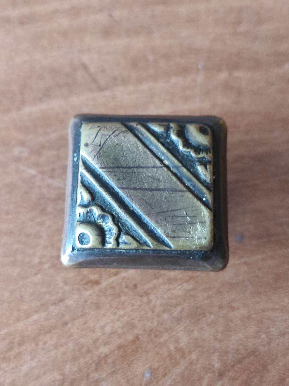 Art Deco style metal furniture handle