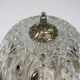 Vintage ceiling light, round, cut glass