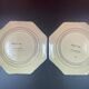 Pair of quimper mesnil val normandie plates 23 x 23 cm