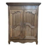 Louis XV period low cabinet in solid oak