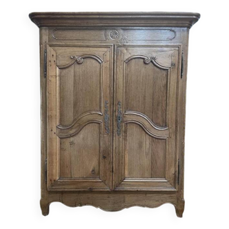 Louis XV period low cabinet in solid oak