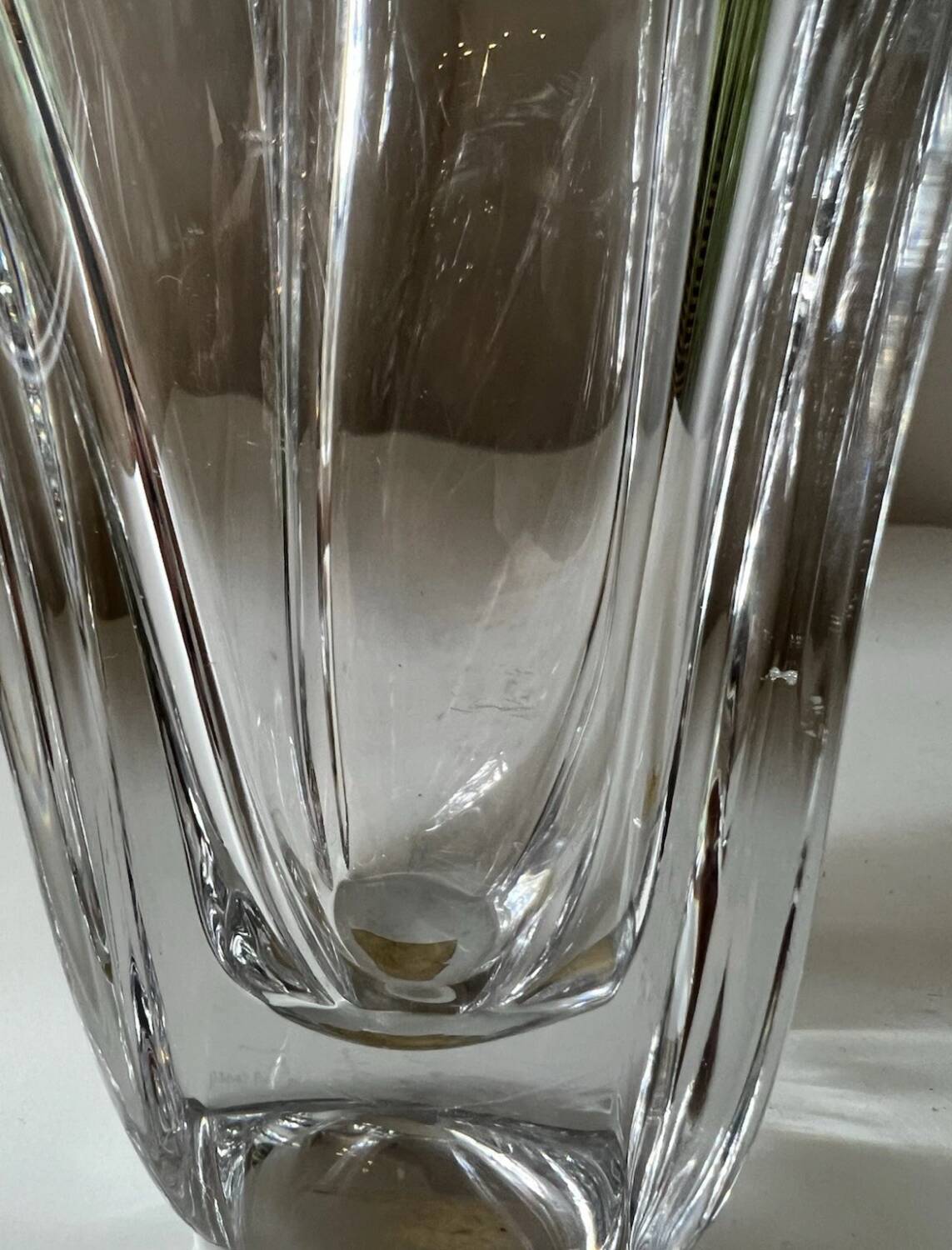 Vintage Daum France crystal vase