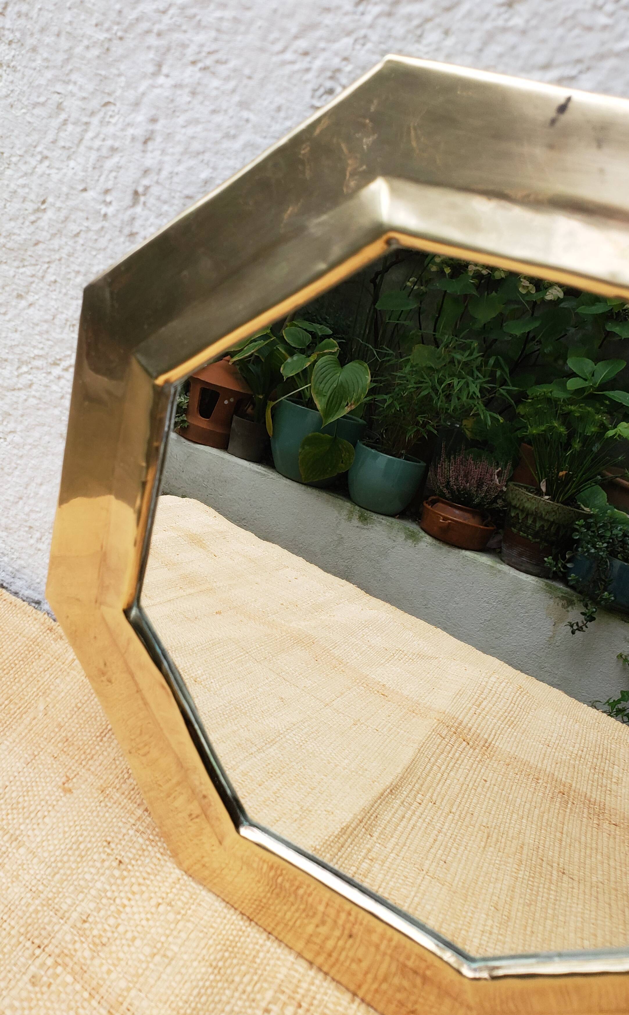 Octagonal mirror 29cm