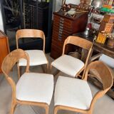 Ensemble de 4 chaises Baumann traîneau