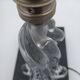 Lamp base in Vannes crystal.