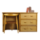 Vintage BAMBOO Writer’s Desk with Drawers, Italy 1980
