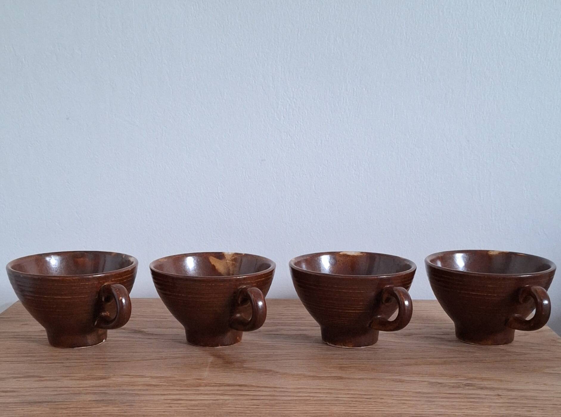 Stoneware cider cups or bowls
