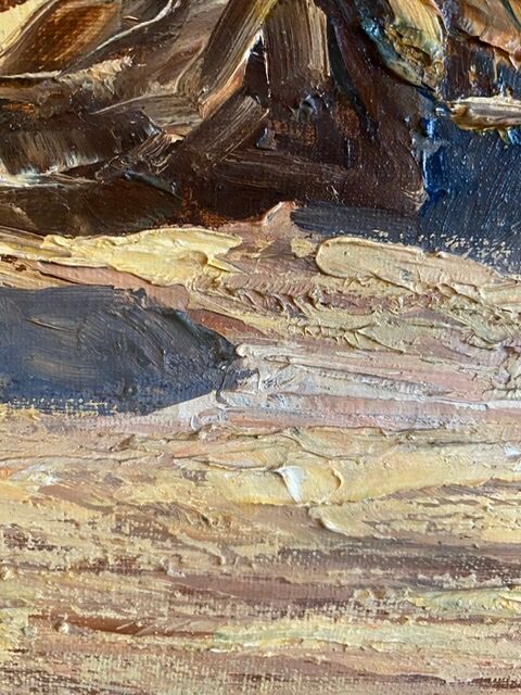 Old painting, Marine, the Riviera , signed 50/60