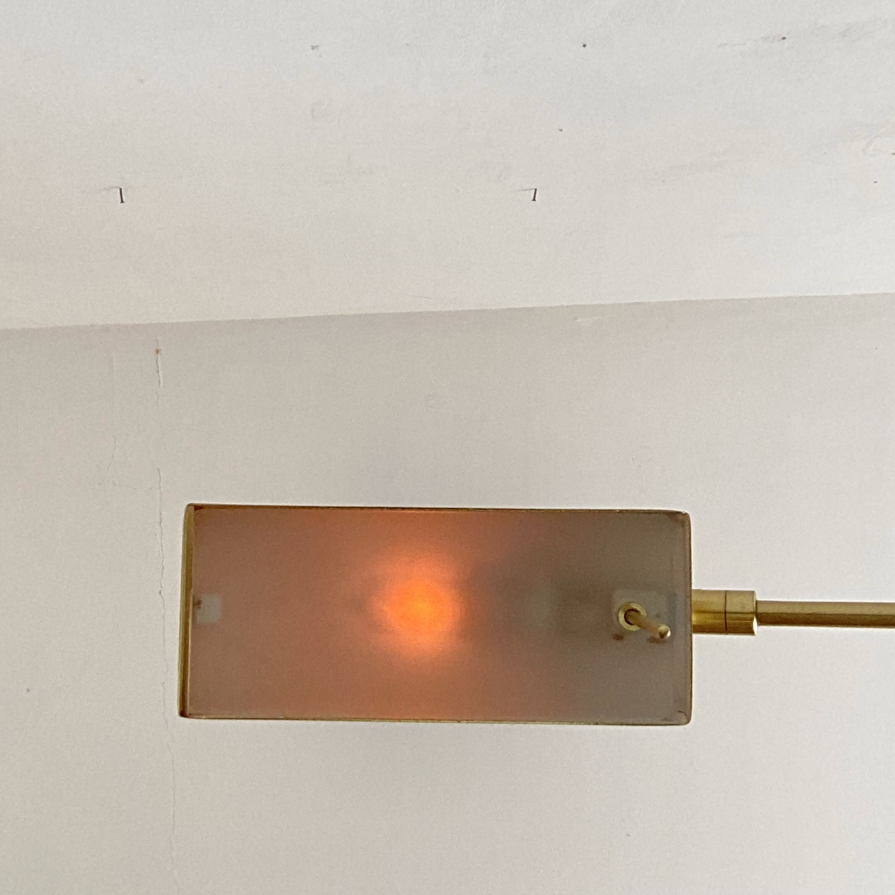 Golden lucid floor lamp