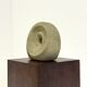 Unique round beige sculpture