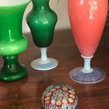 Millefiori Murano parchment paperweight