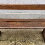 Solid wood school bench