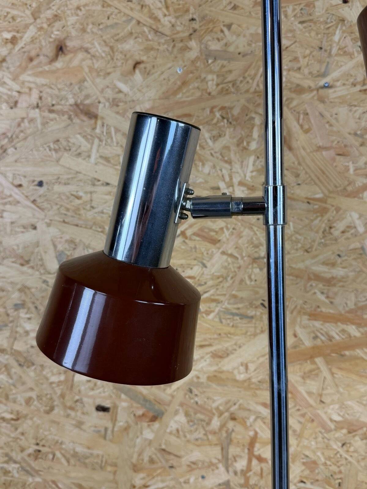 1960s 1970s Floor Lamp in Metal Space Age Design Mid Century