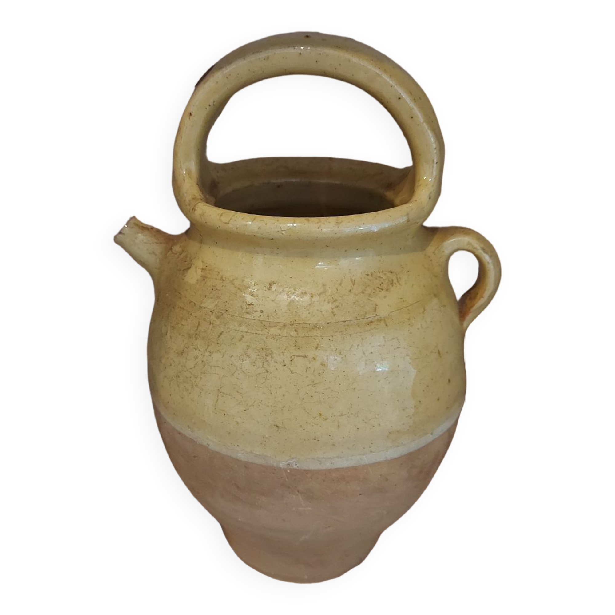 Vernissee earthenware jug, Provence