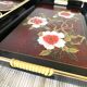 Japanese lacquered wood tops, 80s