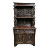 Renaissance neo-Gothic style state cabinet in solid wood, 19th century