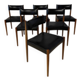 6 Scandinavian chairs by Aksel Bender 1960