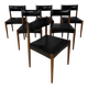 6 Scandinavian chairs by Aksel Bender 1960
