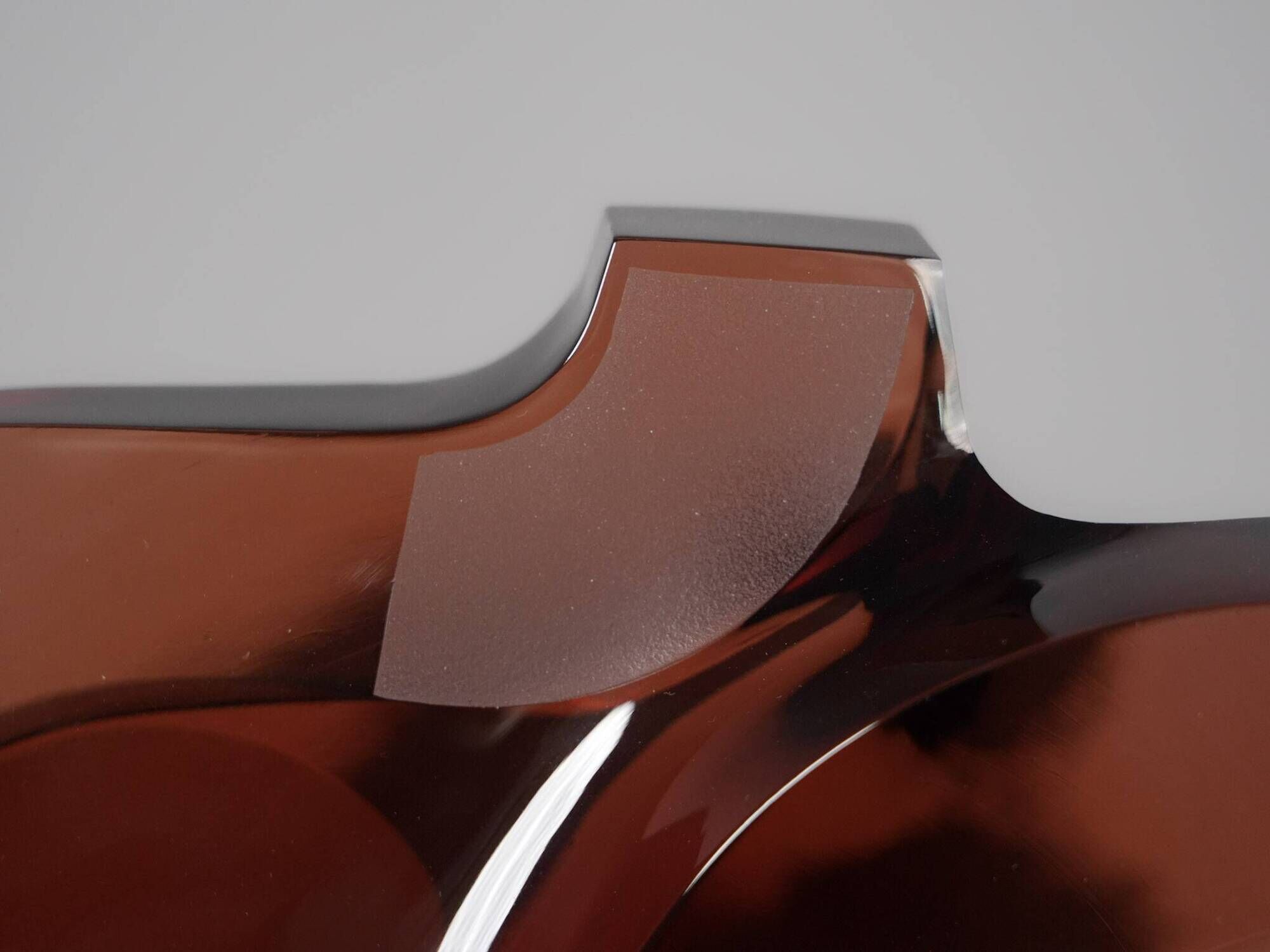 Sculpture en verre géométrique abstraite, Pays-Bas, années 1980