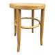 vintage curved wooden stool
