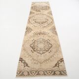3x12 Brown & Beige Classic Persian Runner Rug, 90x379Cm