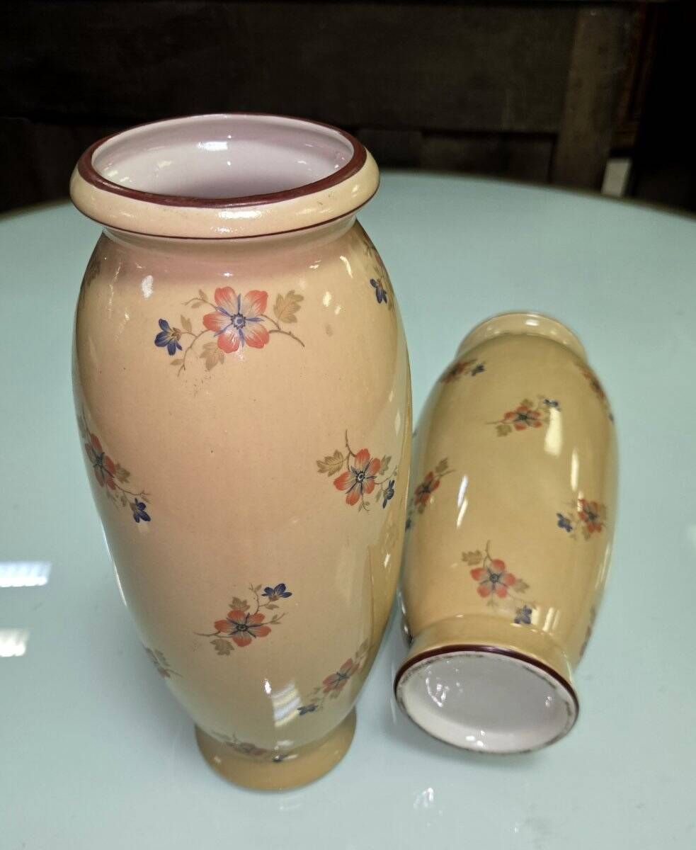 Pair of ceramic vases after Jérôme Massier