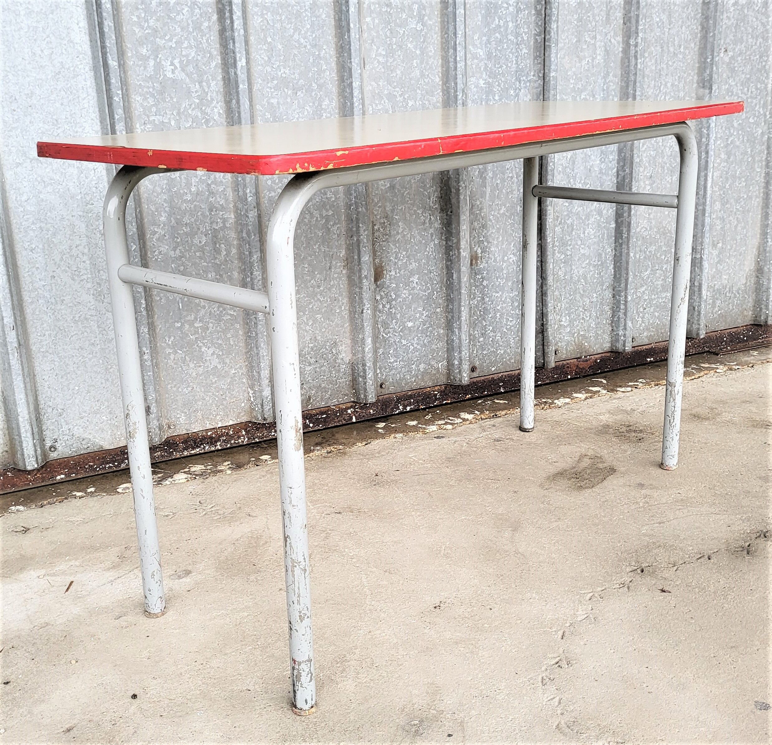 Set of 4 desks, double school office from the 70s