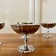 Set of 9 vintage silver stainless steel dessert bowls