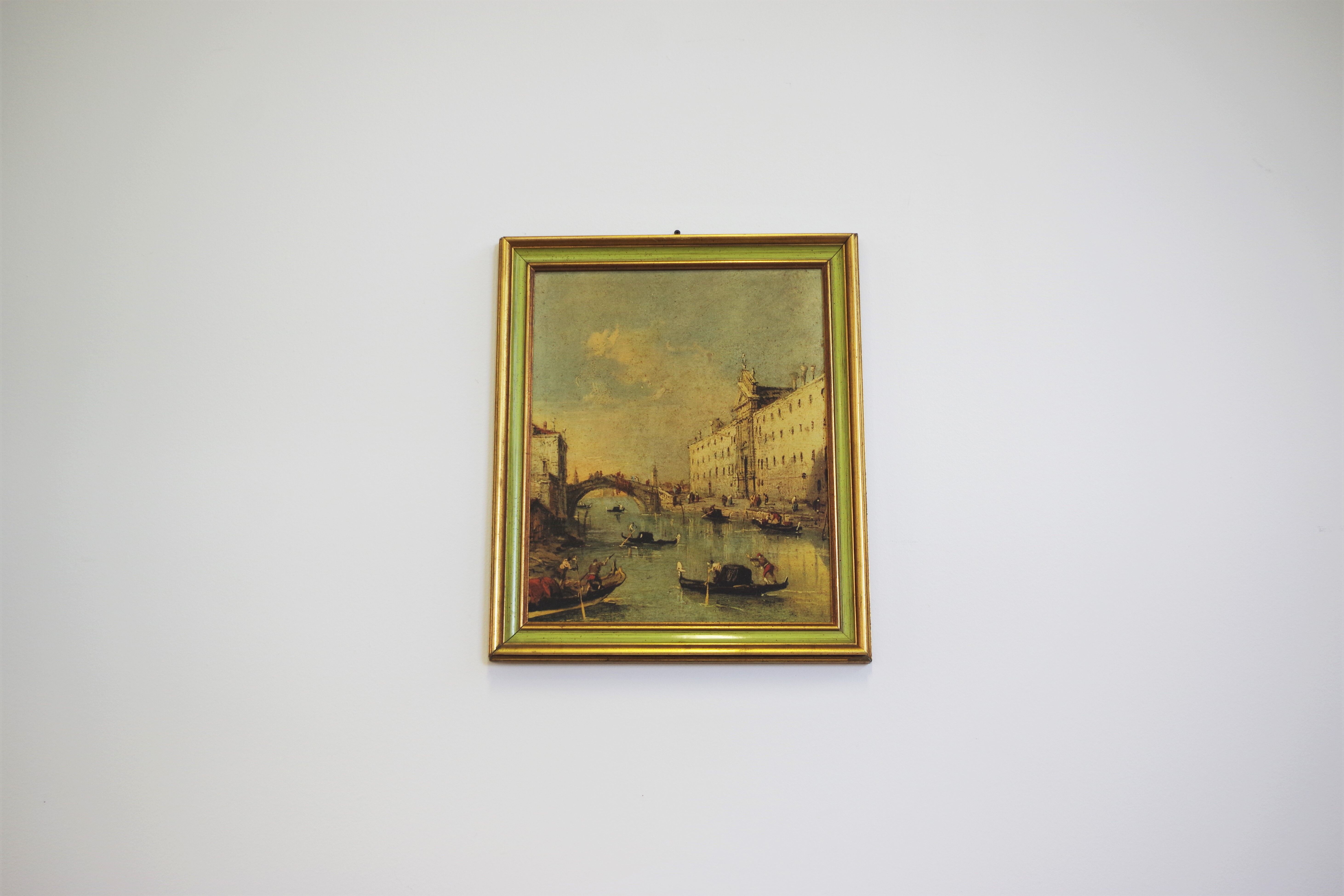 Paysage représentant Venise, années 1960, ensemble de 2