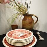 Set of 6 dessert plates and the Villeroy & Boch Rusticana serving dish