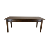 Antique wooden table with 4 drawers