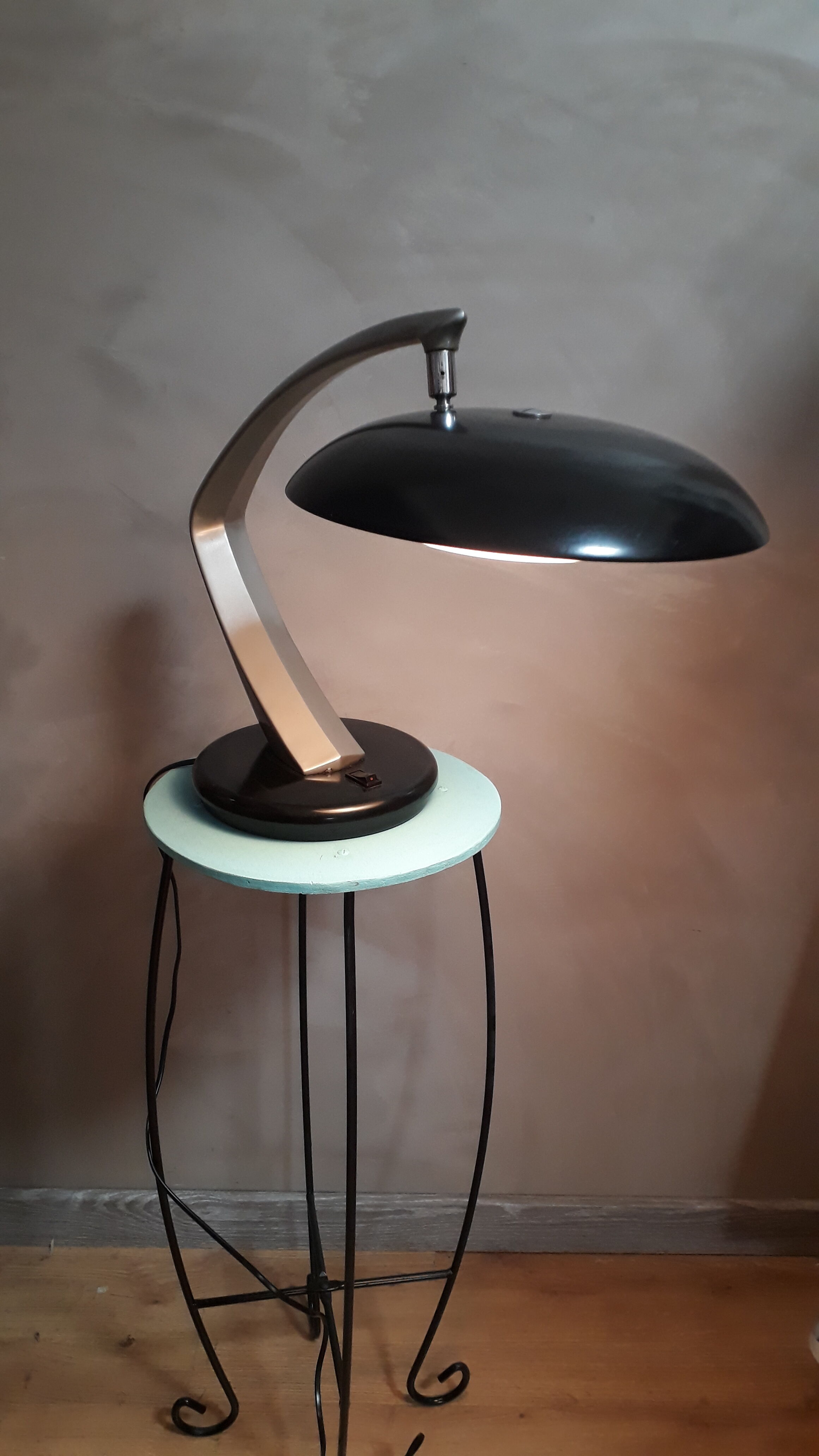 Vintage table lamp "Boomerang" by Fase - 1960