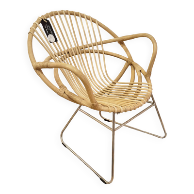 Fauteuil rotin pols pote