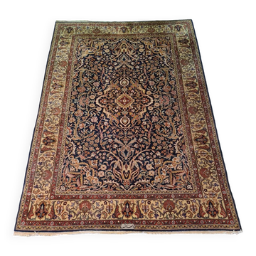 Indian Carpet With “Isfahan”/”Kechan” Design Mix From The 1980s