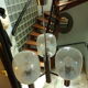 Suspension 1970 Targetti Sankey 3 feux
