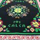 Carpet, drapery, vintage wool tapestry 87x115cm