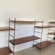 Vintage wooden string shelves